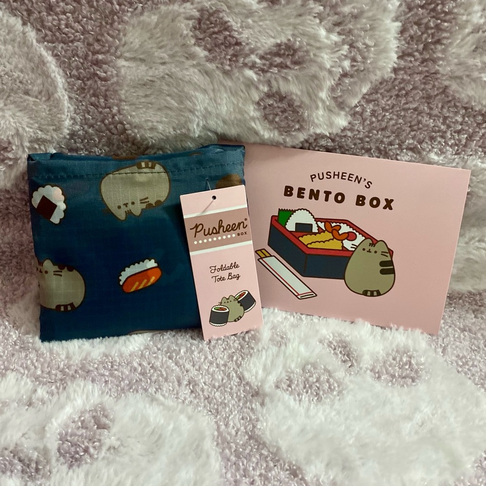 Pusheen Box Bento Box Ramen/Sushi xs long sleeve shirt & tote bag - Picture 4 of 11